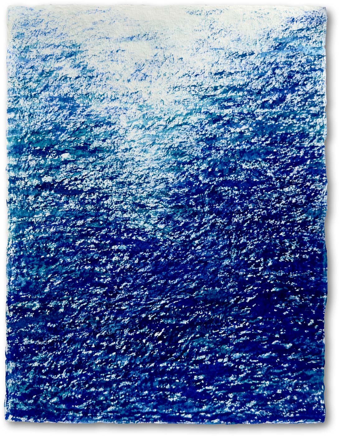 Marc Dubrule - Endless waves III, 2025 (Encre japonaise sur washi - 44,5x34cm)