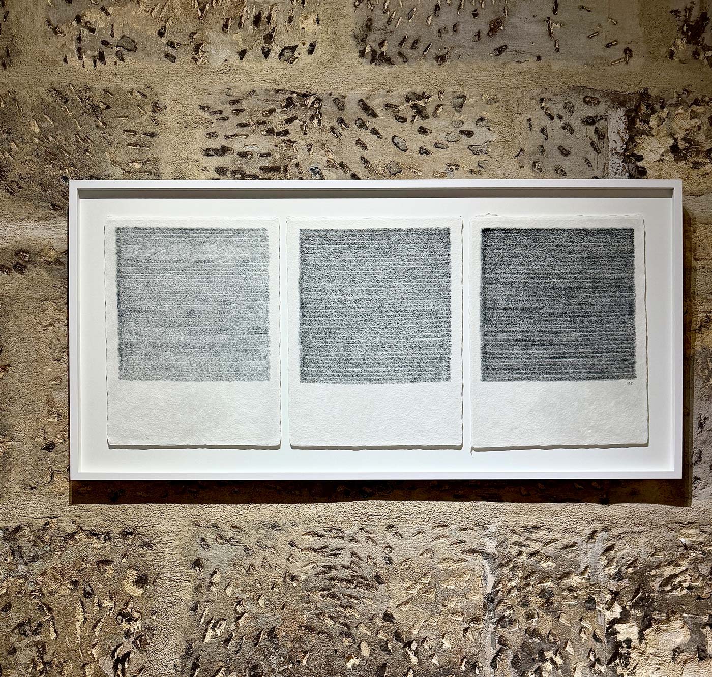 Marc Dubrule - Time Horizon 3-1, 2025 (Encre de Chine sur washi Triptyque - 3x44,5x34cm)